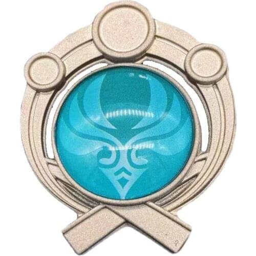 Kaedehara Kazuha Cosplay Gods Eye Game Genshin Impact Resin Props Anime Project Badge Pin Halloween Accessories Xmas Decoration