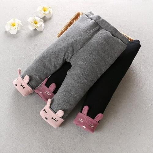 2019 Winter Baby Pants For Kids Clothes Children Clothing Baby Girl Clothes Thick Velvet Baby Leggings Cotton Legging Infantil