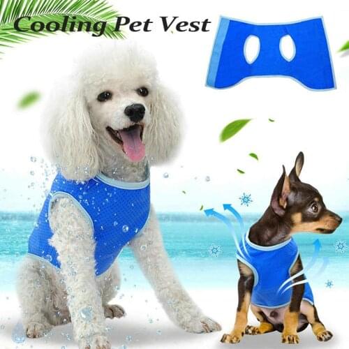 Summer Dog Cooling Vest Clothes Breathable Pet Cooling Coat Cooler Jacket Puppy Cooling Clothes For Small Medium Large Dogs
