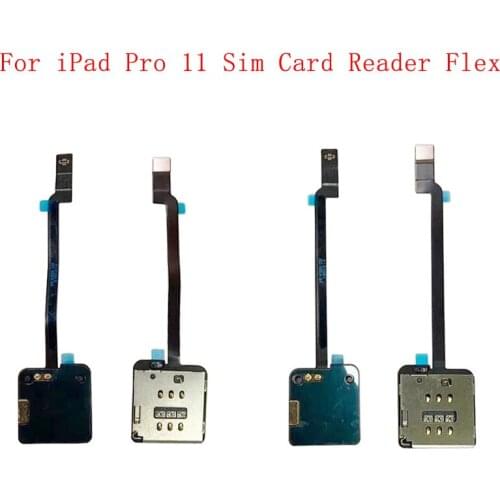 SIM Card Tray Reader Holder Connector Flex Cable Ribbon Socket Port For iPad Pro 11 Sim Card Reader Flex