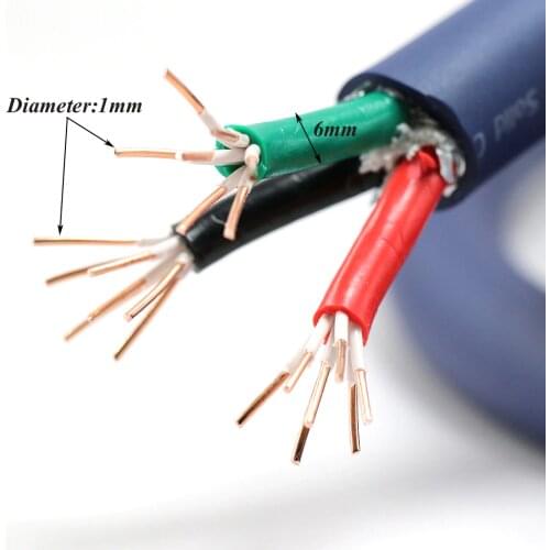 Monosaudio P902 99.998% OFC copper conductor main power cable, Hifi Audio power supply cord, AC power wire