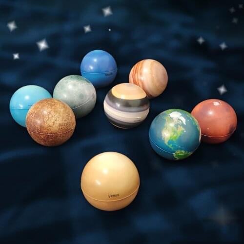 Mini 3D Early Educational Planet Ball Bouncy Moon Star Globe Universe Model Parent Children Interactive Game Ball for Kids Gift