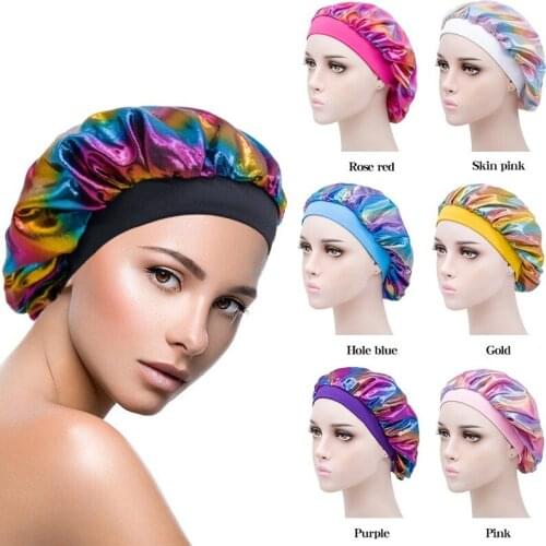 Fashion Multi-functional Hot Selling Laser Wide Brimmed Nightcap Four Seasons New High Elastic Perm Hat Chemotherapy Hat 505