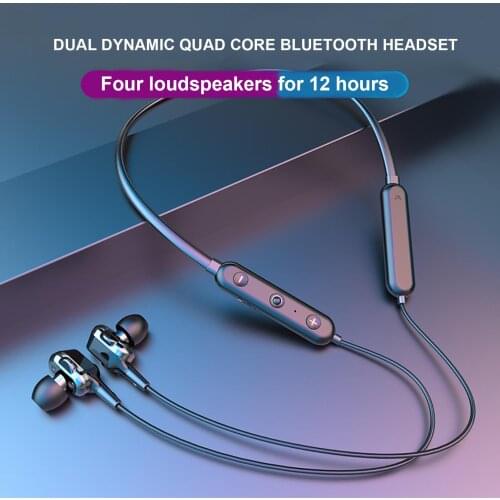 LP-BT89 Rechargeable IPX4 Waterproof Earphone Neck-mounted Headphone Headset