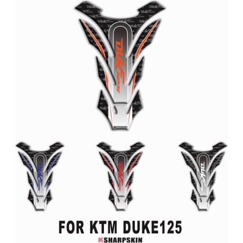 New motorcycle 3D fuel tank pad decoration personality creative fish bone protection stickers for KTM DUKE125