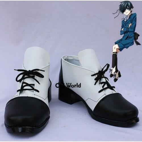 Black Butler Ⅱ Kuroshitsuji Ciel Phantomhive Anime Customize Cosplay Flat Shoes