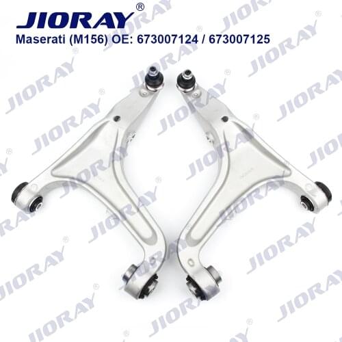 JIORAY Pair Front Lower Suspension Control Arm Triangle For Maserati Quattroporte Ghibli M156 673007124 673007125