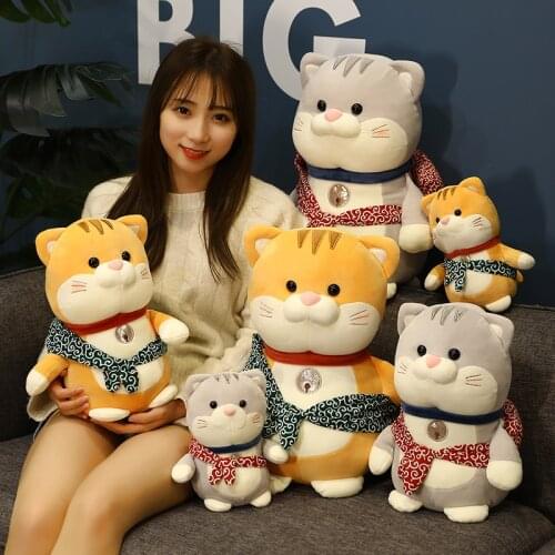 1PC 25/35/45CM Simulation Pillow Creative Cat Plush Toys Soft Animal Cartoon Cats Doll Stuffed Kawaii Gift Doll for Kids