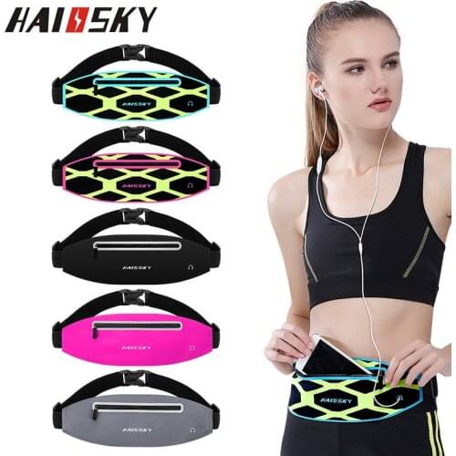 Haissky Fitness Running Bags Waist Pack Belt For iPhone 12 11 Pro Max X 8 7 Plus Waterproof Fanny Pack Wallet Pouch
