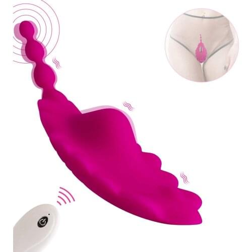 Wearable Panty Clit Butterfly Vibrator Wireless Remote Rechargeable Portable G Spot Vagina Anal Stimulator Sex Toys for Women