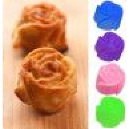 10 Pcs Silicone Rose Muffin Cookie Cup Cake Baking Mold Chocolate Maker Mould
