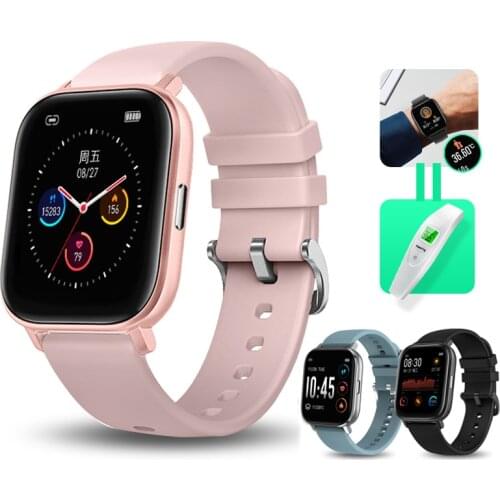 P8 Smart Watch Fitness Tracker R66 Smartwatch Waterproof Body Temperature Heart Rate Monitor Full Touch Screen Watches