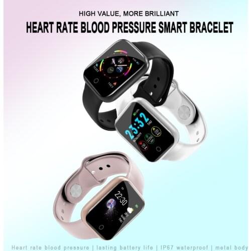 Jelly Comb Sport Smart Watch Waterproof Heart Rate Monitor Smartwatch For Women Men WatchSmart Bluetooth Smartband Touch Screen