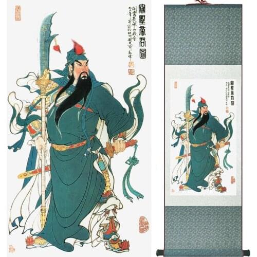 Traditional Chinese art painting Silk scroll painting Chinese wash paintingPrinted painting LTW2017121502