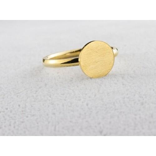 GORGEOUS TALE 2019 New Fashion Vintage Jewelry Gold Color Stainless Steel Moon Rings Geometric Knuckle Round Rings for Women