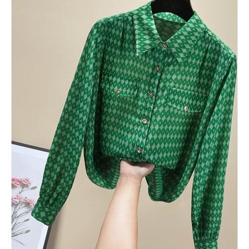 Зеленые блузки YUANYUANJYCO China At AliExpress