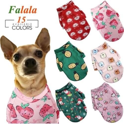 Winter Print Small Dog Hoodie Coat Warm Pet Clothes For Chihuahua Shih Tzu Sweatshirt Puppy Cat Pullover Costume Pets Clothing