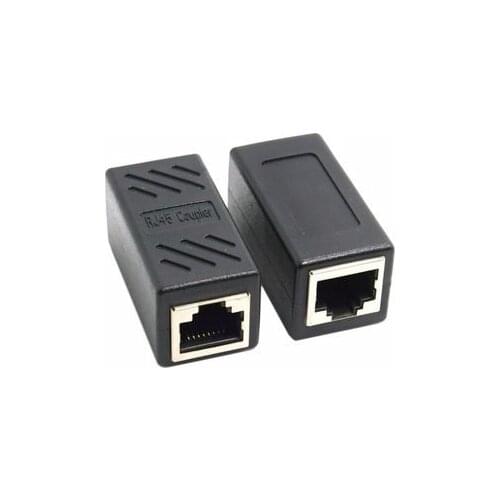 2 Pack RJ45 Coupler ethernet cable coupler LAN connector inline Cat7/Cat6/Cat5e Ethernet Cable Extender Adapter Female to Female