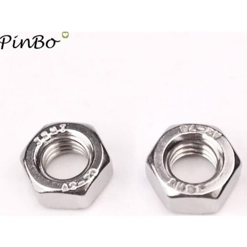 50Pcs DIN934 M2 M2.5 M3 M4 Stainless Steel Hex Nut Hexagon Nuts