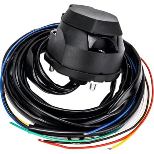 7 Pin Trailer Socket Cable 1.5m Wire European Car Trailer Wiring Connector