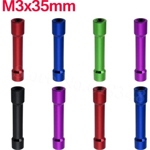 8Pcs M3x35mm Aluminum Standoffs Spacer Hex For RC Quadcopter Parts