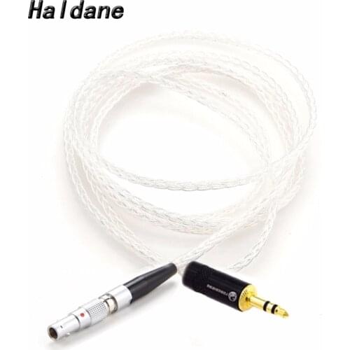 Free Shipping Haldane 8 Cores 7N OCC Silver Plated Earphone Upgraded Cable Wire For K812 Reference HeadphoneS