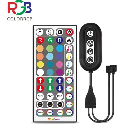 Music Sync Control box For LED Strip with 44 key remote control