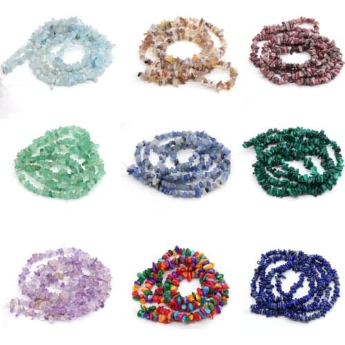 100% Natural Crushed Stone Beads Turquoises Loose Chip Bead for Jewelry Making DIY Necklace Bracelet Accessories