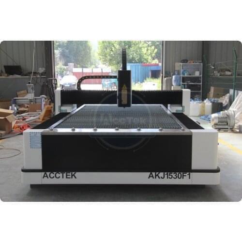 Cheap and samll bussiness cnc metal fiber laser cutting machine AKJ1530F servo motor raycus laser generator
