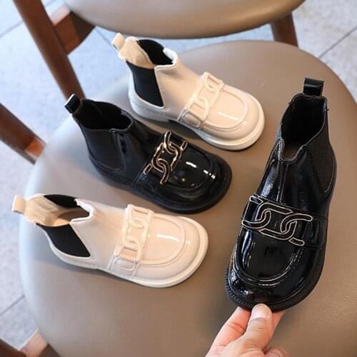 Kids Boots Girls Boots British Style Girls Martin Boots PU Leather Girls Boots Kids Shoes Girls Shoes