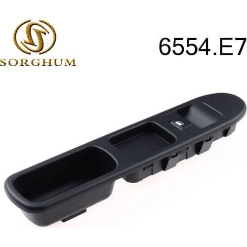 For Peugeot 307 SW CC 307SW 307CC Passenger Side Electric Power Window Console Switch 6554.E7 6554E7