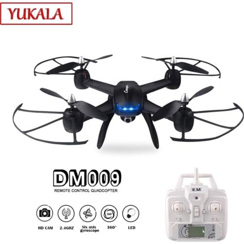 DM009 FPV real-time RC Drone high-definition camera 6 axis 3D flip one button return mode LED light suitable for night flight