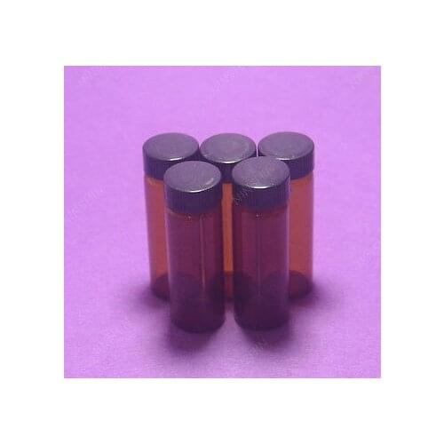 30ML Amber Reagent Bottle,Sample,Penicillin Vials,With PP Screw Lid,5PCS/LOT