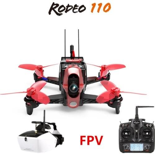 Walkera Rodeo 110 + DEVO 7 Remote Control + Goggle 4 Glasses RC Racing Drone FPV Quadcopter RTF (600TVL Camera Included )