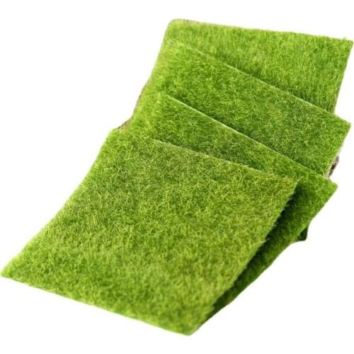 DIY Garden Simulation Plants Artificial Fake Moss Decorative Lawn Turf Green Grass Micro Landscape Decoration
