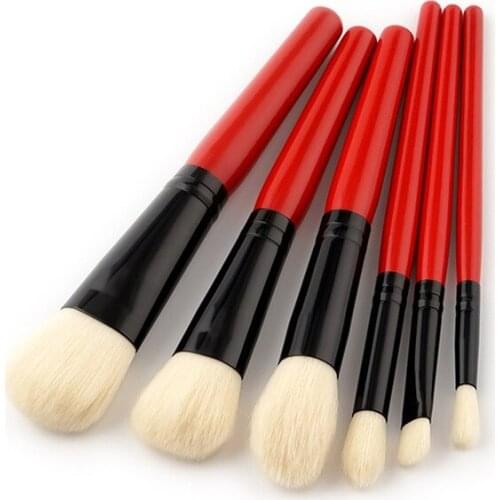 Eyeshadow Brush 6PCS Makeup Brushes Set Blending Eyebrow Lip Eye shadow Brush Synthetic Hair Cosmetic Make Up Tool Kits