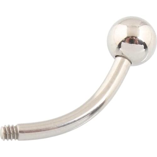 Body piercing basic navel ring DIY belly button rings 5mm ball 14G 10mm 316L Surgical Steel bar nickel-free 20 pieces a lot