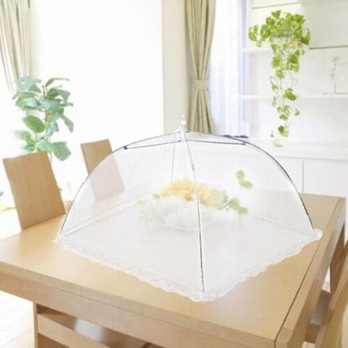 Dish Cover Umbrella Cover Household Folding Dust-Proof Insect-proof Mesh Cloth For Food Vegetable Cover