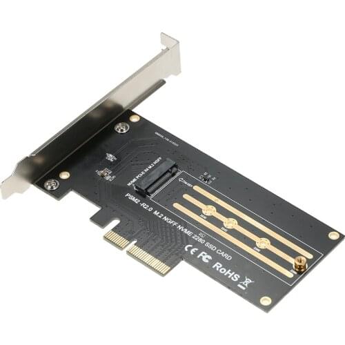 M.2 NVME Adapter Card M.2 M-key to PCI-E X4 Expansion Card SSD Adapter Card Support NVME High-speed Protocol Wide Compatibility
