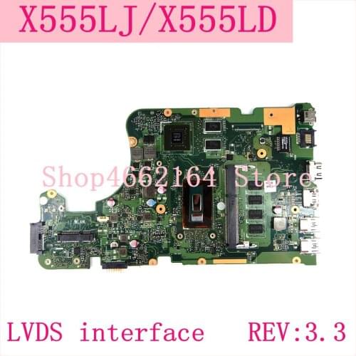 X555LJ LVDS interface 4G RAM REV:3.3 GT920M Motherboard For ASUS X555L A555L K555L F555L W519L X555LD X555LJ Laptop Mainboard