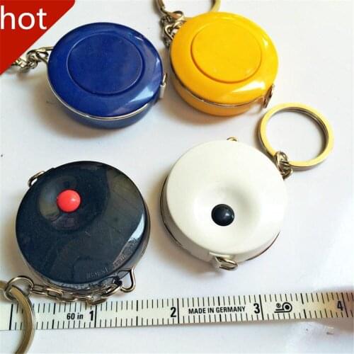Mini Measure Ruler With Key Chain Plastic Portable 1.5m Ruler