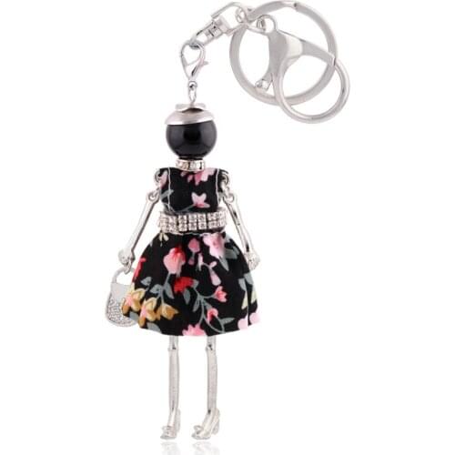 Fashion Women KeyChain Alloy Charm Close Key chain Cute Female New Arrival Pendant Jewelry Gift