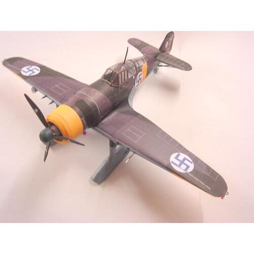 1:33 Scale Germany Fokker D.XXI Fighter Aircraft Handcraft Paper Model Kit Puzzles Handmade Toy DIY
