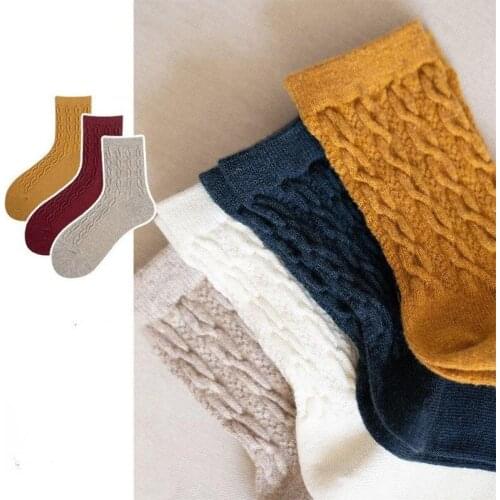 New Clearance Sale Women Long Socks Winter Thicken Warmer Wool Underwear Kawaii Cute Girl Student Women Gifts Lolita Socks