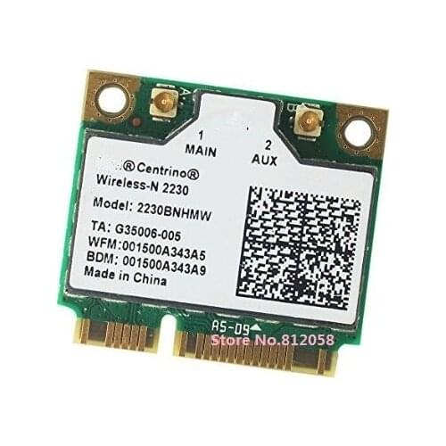 SSEA Wholesale New Wireless Card for Intel Centrino Wireless-N 2230 2230BNHMW Half Mini PCI-E 300Mbps wifi Bluetooth 4.0 Combo