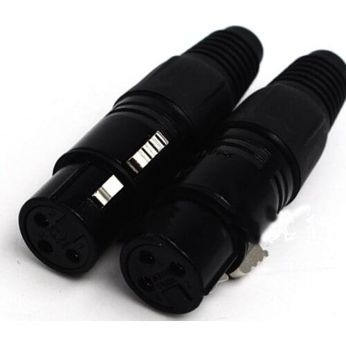 8PCS/lot original FOR NEUTRIK connector 4PCS NC3MXX & 4PCS NC3FXX Male et femelle Un ensemble 3 Broches XLR Connecteur avec
