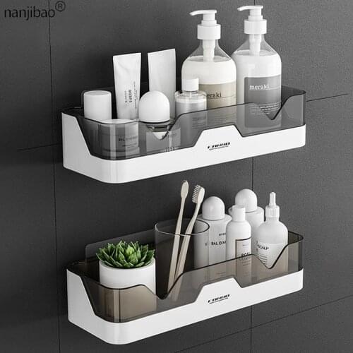 Punch-Free Toilet Supplies Storage Bathroom Shelf Cosmetic Storage Rack Toilet Shower Rack Wall-Mounted Bathroom Accessories
