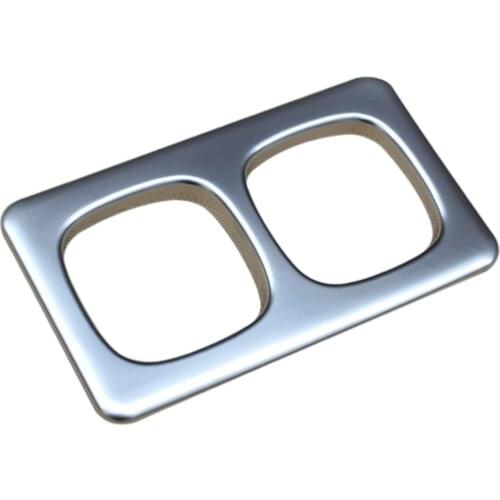 Fit For Nissan Rogue Sport Qashqai J11 2014-2018 2019 Accessories Chrome Rear Seat Water Cup Protect Holder Cover Trim Matte