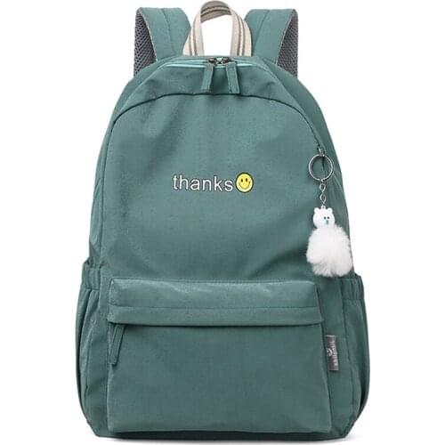 Middle School Backpack for Teenage Girls Bagpack College Style Student Back Pack Watrproof Mochilas Escolar Morrales Para Mujer