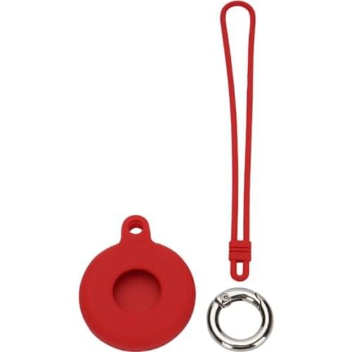 Silicone Tracker Cover Keychain Anti-lost For Airtags Protective Sleeve For Locator Tracker Q81F